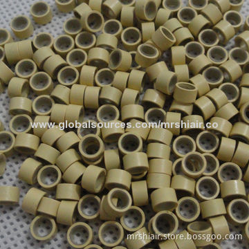 Large Size 50*32*30 1# Jet Black Color Silicon Aluminum Beads Micro Link Hair Tubes Loop Ring